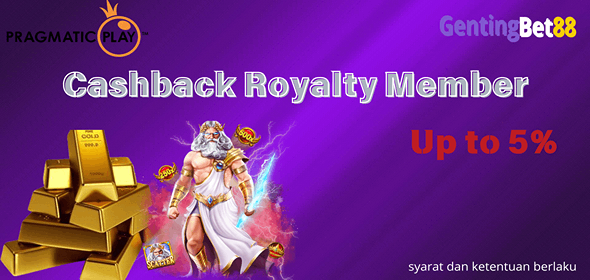 Cashback Royalty Bulanan Up to 5%